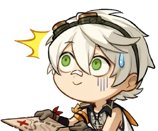 😅 emoji Genshin chibis Telegram sticker 12 of 52