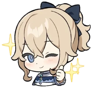 👍 emoji Genshin chibis Telegram sticker 24 of 52