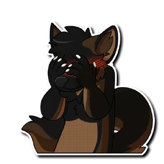 🫢 emoji Mika the Shep Telegram sticker 8 of 27
