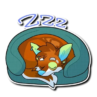😴 emoji Dusky & Dee Telegram sticker 7 of 36