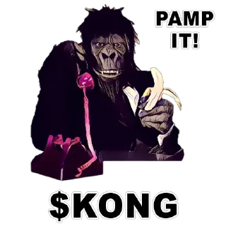 📈 emoji $KONG Telegram sticker 6 of 10