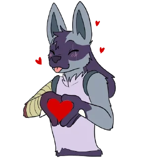 ❤️ emoji Lucas the Lucario Telegram sticker 12 of 120