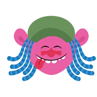 👧 emoji Trolls Telegram sticker 14 of 33