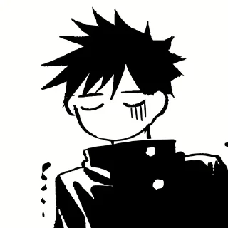 ➖ emoji Megumi Fushiguro | @Toji_sama Telegram sticker 15 of 100
