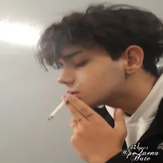 🚬 emoji Ɓσуѕ ƒυмαηтєѕ🖤 @PeQuenaHate Telegram sticker 10 of 120