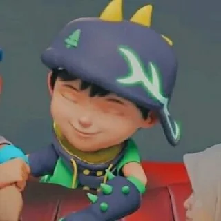 💗 emoji Boboiboy daun by @gracyzx Telegram sticker 6 of 10