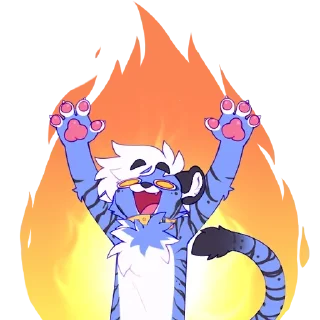 🔥 emoji Bloo by JordanRacoon Telegram sticker 6 of 26