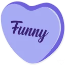 😂 emoji Candy Hearts -Friends Telegram sticker 17 of 25
