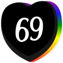 Sticker from Candy Hearts -Naughty