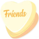 💪 emoji Candy Hearts -Friends Telegram sticker 15 of 25