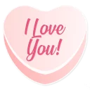 😍 emoji Candy Hearts -Love Telegram sticker 22 of 58