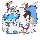 🥔 emoji Sly Whitefox Telegram sticker 20 of 41