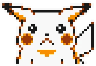 Sticker from Pikachu sprites