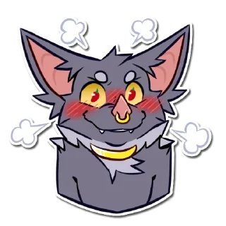 🥵 emoji SeanTheBat Telegram sticker 6 of 90
