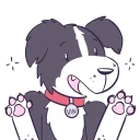 🐾 emoji Vin the Bordeaux Collie Telegram sticker 21 of 69