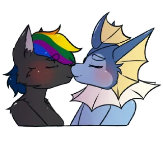 😘 emoji Axel and Felix ❤️ Telegram sticker 10 of 37