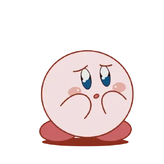 😥 emoji Kirby Telegram sticker 9 of 24