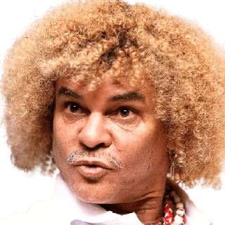 😯 emoji Carlos Valderrama Telegram sticker 19 of 26