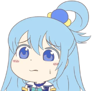 😥 emoji Aqua • @AnimeChatVoidX Telegram sticker 12 of 40