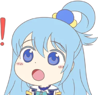 ❗️ emoji Aqua • @AnimeChatVoidX Telegram sticker 19 of 40