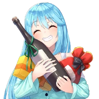 😁 emoji Aqua • @AnimeChatVoidX Telegram sticker 7 of 40