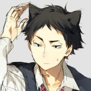 😼 emoji Haikyuu Telegram sticker 6 of 48