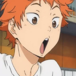 😨 emoji Haikyuu Telegram sticker 20 of 48