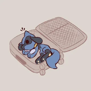 🧳 emoji AdvosArt Riolu Telegram sticker 22 of 120