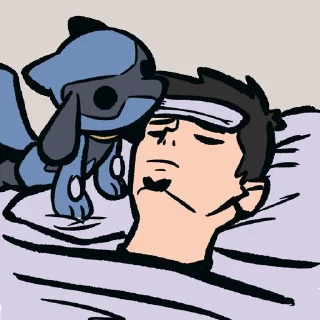 🤒 emoji AdvosArt Riolu Telegram sticker 18 of 120