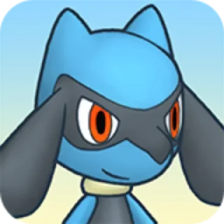 😊 emoji PMDX Riolu and Lucario Telegram sticker 1 of 28
