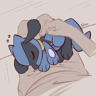 💤 emoji AdvosArt Riolu Telegram sticker 14 of 120