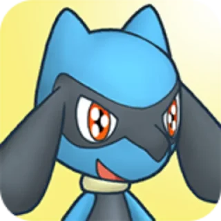 🤩 emoji PMDX Riolu and Lucario Telegram sticker 8 of 28
