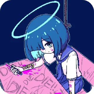 😇 emoji Don't Take Your Meds @NotCoolHajime Telegram sticker 7 of 120