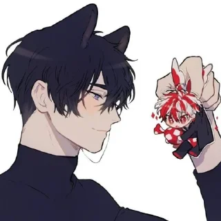 🧬 emoji Boy cat          by yuoka Telegram sticker 23 of 75