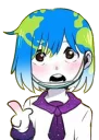 Sticker from Earth-chan