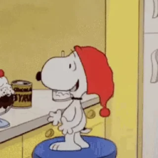 Sticker from kian as snoopy !!