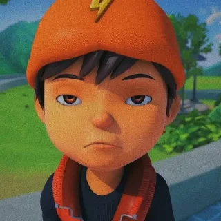 😐 emoji Boboiboy ori v2 bye @gracyzx Telegram sticker 14 of 27