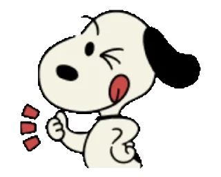 👍 emoji Snoopy animated stickers Telegram sticker 24 of 46