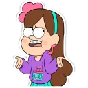 😐 emoji Gravity Falls Telegram sticker 7 of 52