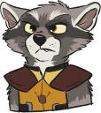 😡 emoji Rocket Raccoon Telegram sticker 10 of 11