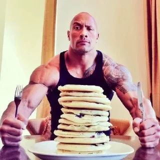 🥞 emoji The Rock By: @Zack_L Telegram sticker 7 of 47