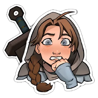 😟 emoji LOR Telegram sticker 24 of 115