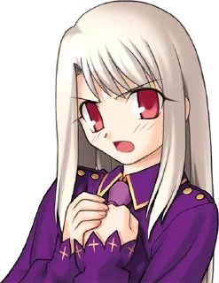 😠 emoji ༺ @AnimeTor1 ༻ Fate/Stay night Telegram sticker 8 of 74