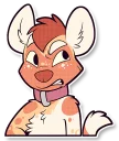 😤 emoji Cinnamon Wild Dog Telegram sticker 10 of 36