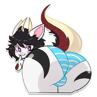 😏 emoji Nikoriel doodle pack Telegram sticker 19 of 22