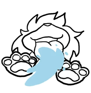 👅 emoji Nikoriel doodle pack Telegram sticker 3 of 22