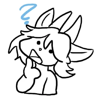 ❓ emoji Nikoriel doodle pack Telegram sticker 7 of 22