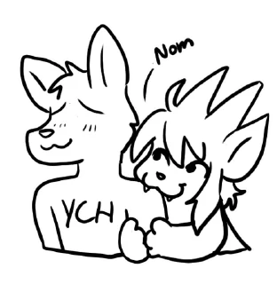 😗 emoji Nikoriel doodle pack Telegram sticker 13 of 22