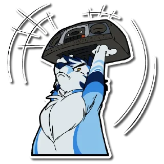 🎧 emoji Arou Dingo Telegram sticker 14 of 77
