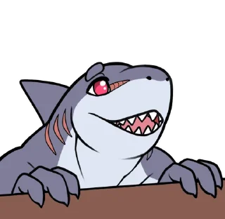 👀 emoji Sharkie Jeff Telegram sticker 10 of 17